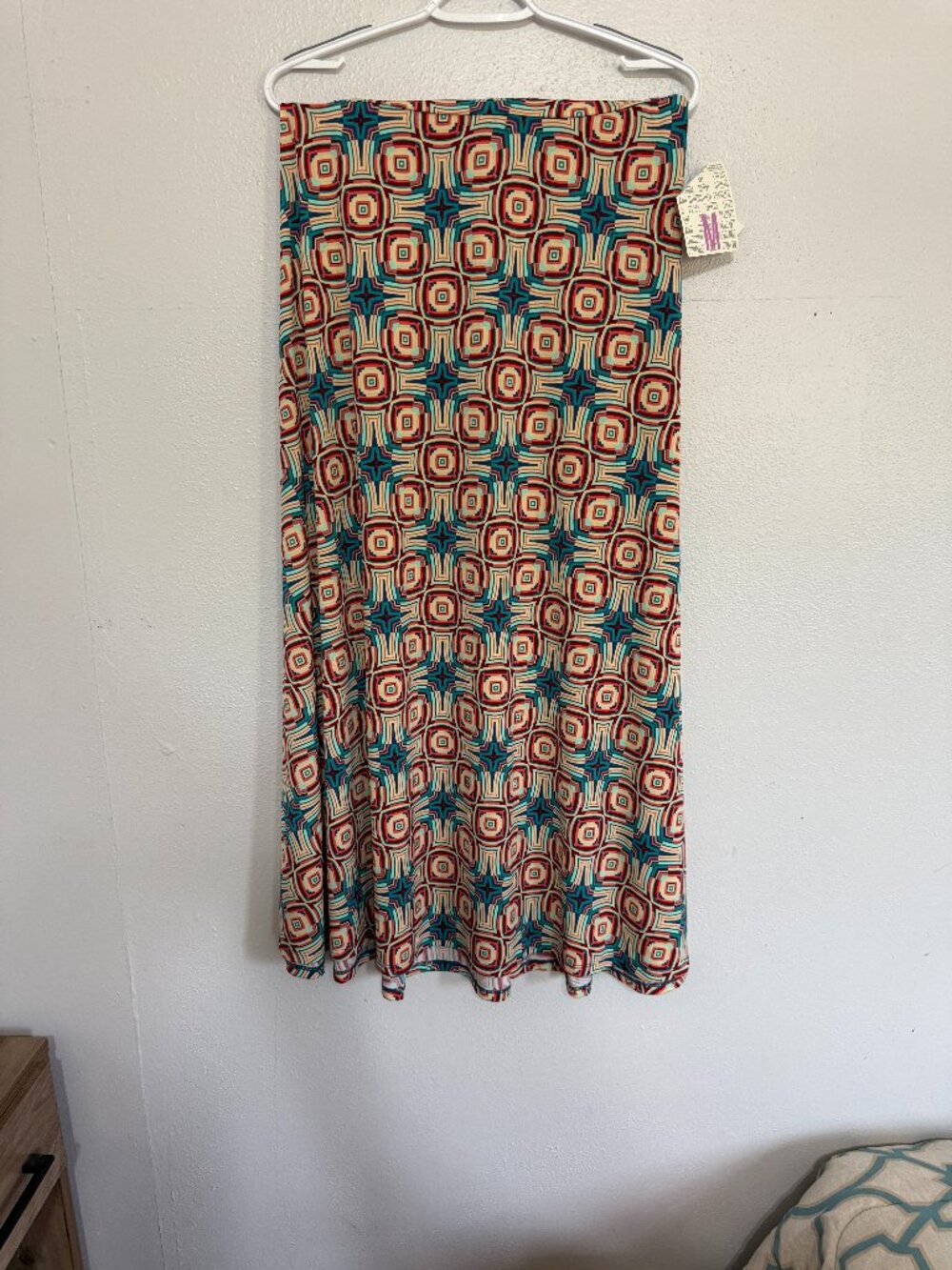 ✨ Retro & Versatile! LuLaRoe Retro Geometric Tile Print Maxi Skirt
